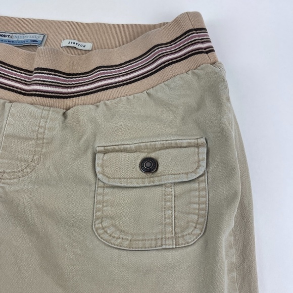 Old Navy Maternity Pants Womens Small Stretch Khaki Pockets - Picture 5 of 12
